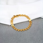 Gold link bracelet